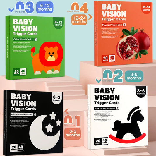 Baby Early Sensory Vision Stimulation Flash Cards