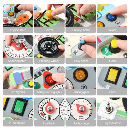 Montessori Toddlers Wooden Steering Wheel