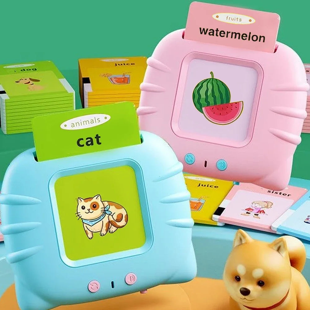 Talking Flash Card Learning Toys, Electronic Audio Book Machine for Kids - LittleOzKid