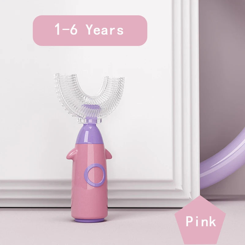 U-shaped Silicone Toothbrush for Children 1-12 Years