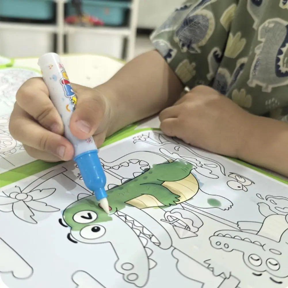 4 Pack Magic Water Drawing Notebooks, Reusable Gift Set