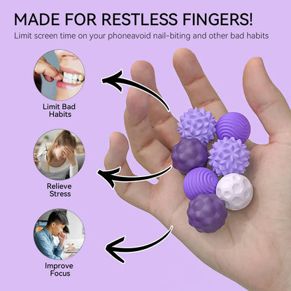 Silicone Magnetic Sensory Balls, Stress Relief Sensory Toy for Adult and Kids