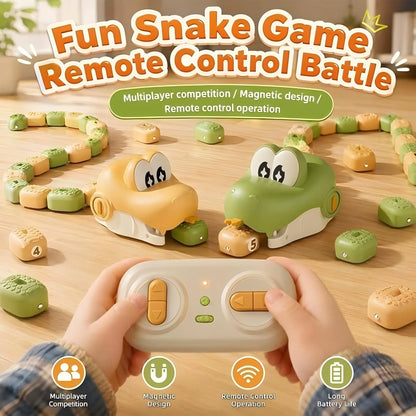 Electric Remote Control Magnetic Snake Car Greedy Bean Chasing Game Toy