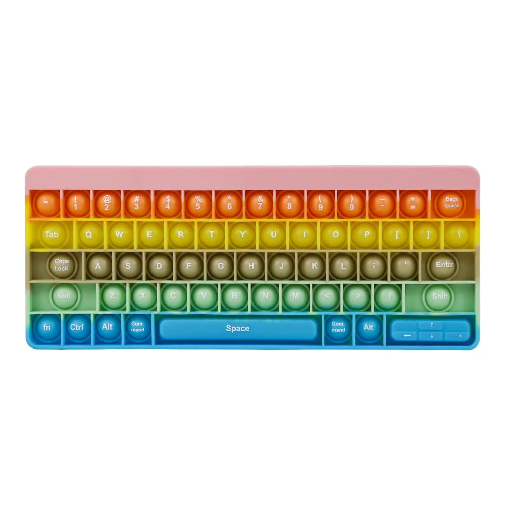 Keyboard Push Bubble Fidget Sensory Toys, Stress Reliever for Kids and Adults - LittleOzKid