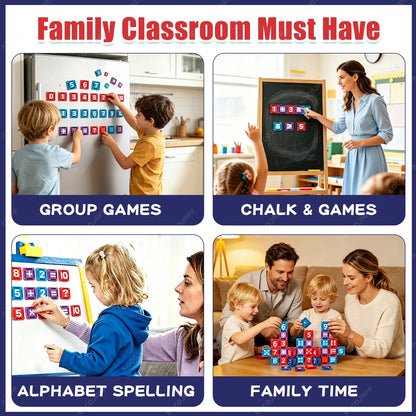 Mini Magnetic Building Tiles – Educational Math & Counting Toy Set