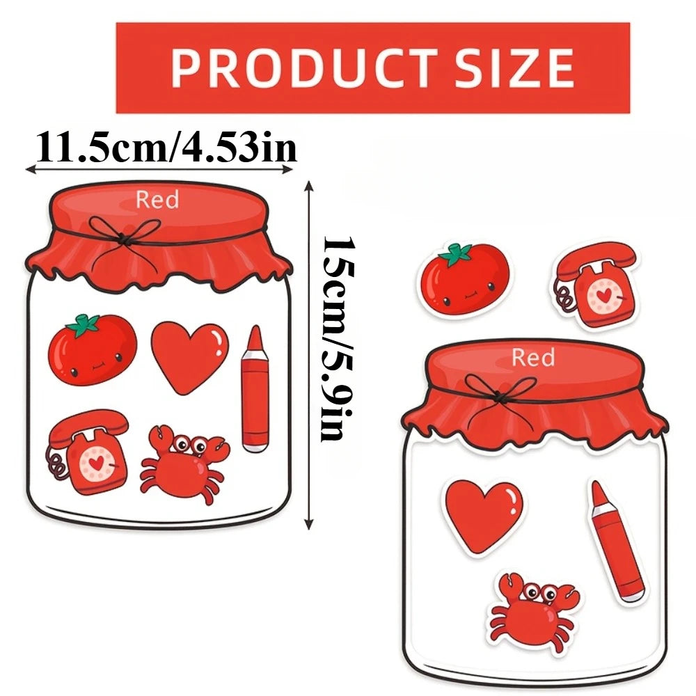 10Pcs Fridge Magnetic Color Sorting Toys - Educational Toddler Gift
