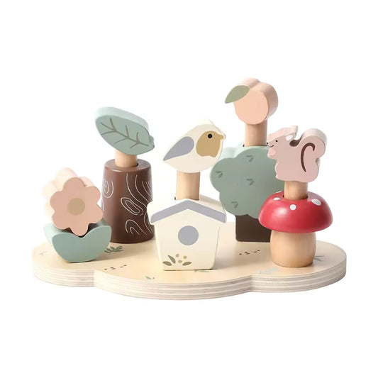 Montessori Wooden Color Recognition & Bouncing Toy