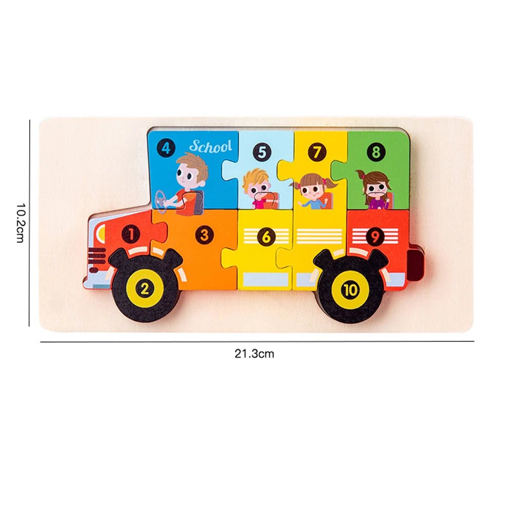3D Wooden Animal Puzzles - LittleOzKid