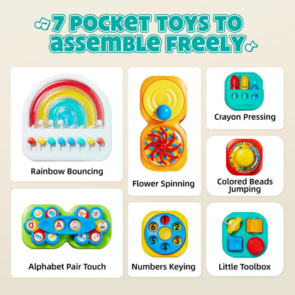 Sensory Baby Activity Board for Fine Motor Skills & Hands-On Play