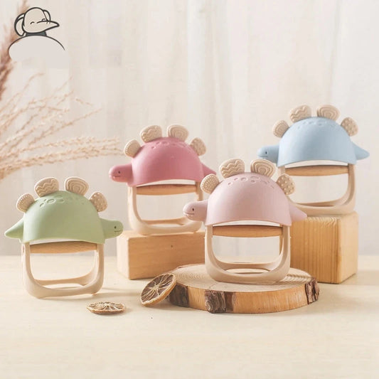 BPA Free Baby Silicone Teether  Bracelet, Gloves, Chewing Training