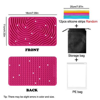 Silicone Sensory Activity Board – Quiet Travel Toy & Fidget for Focus