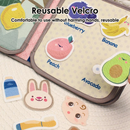 Montessori Quiet Felt Book for Toddlers & Babies – Early Learning Sensory Activity Book