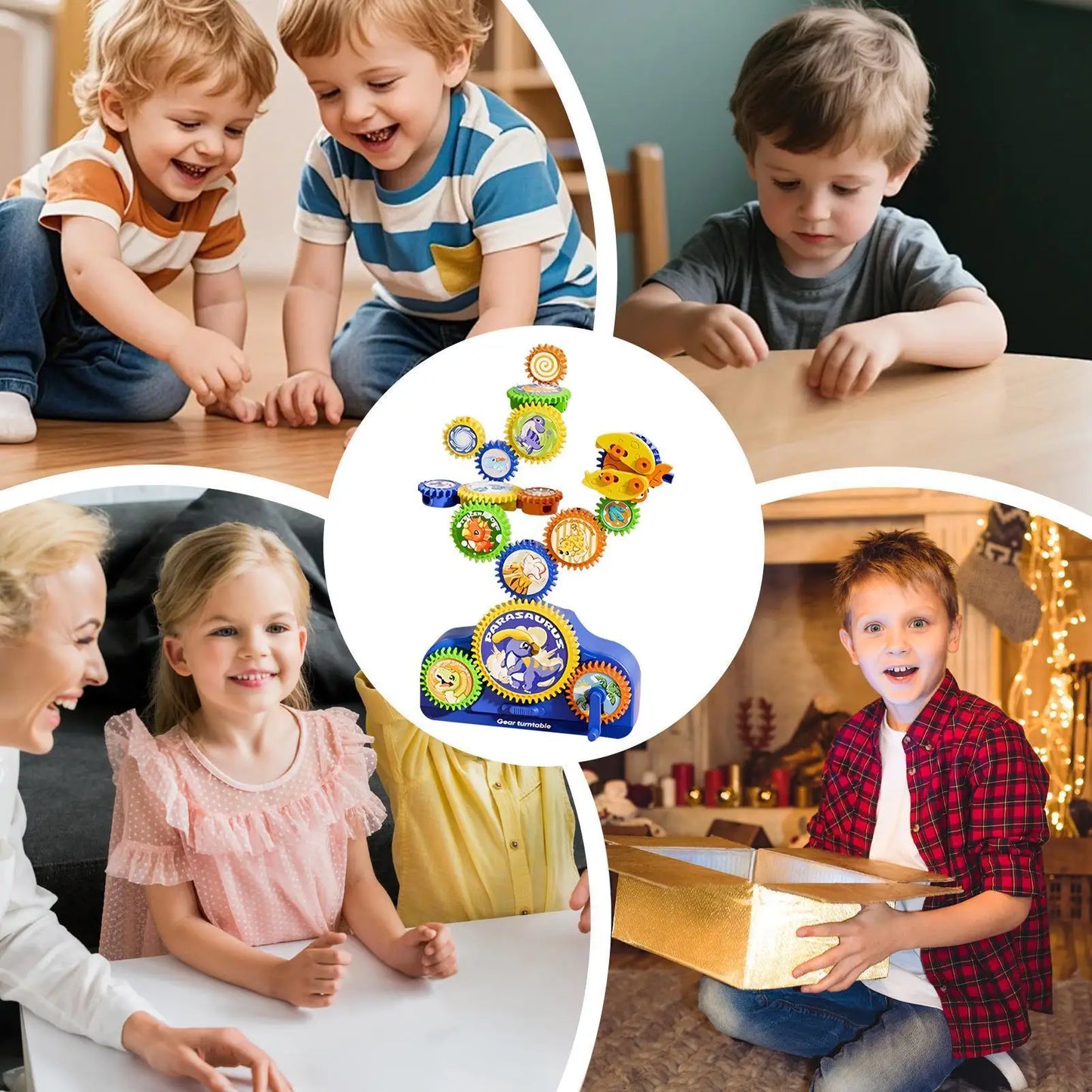Kids STEM Electric Gears Building Blocks Set Toy – Educational Construction Game