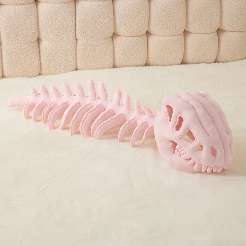 75/115cm Cozy Dinosaur Skeleton Head Costume Plush Toy