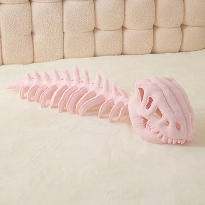 75/115cm Cozy Dinosaur Skeleton Head Costume Plush Toy