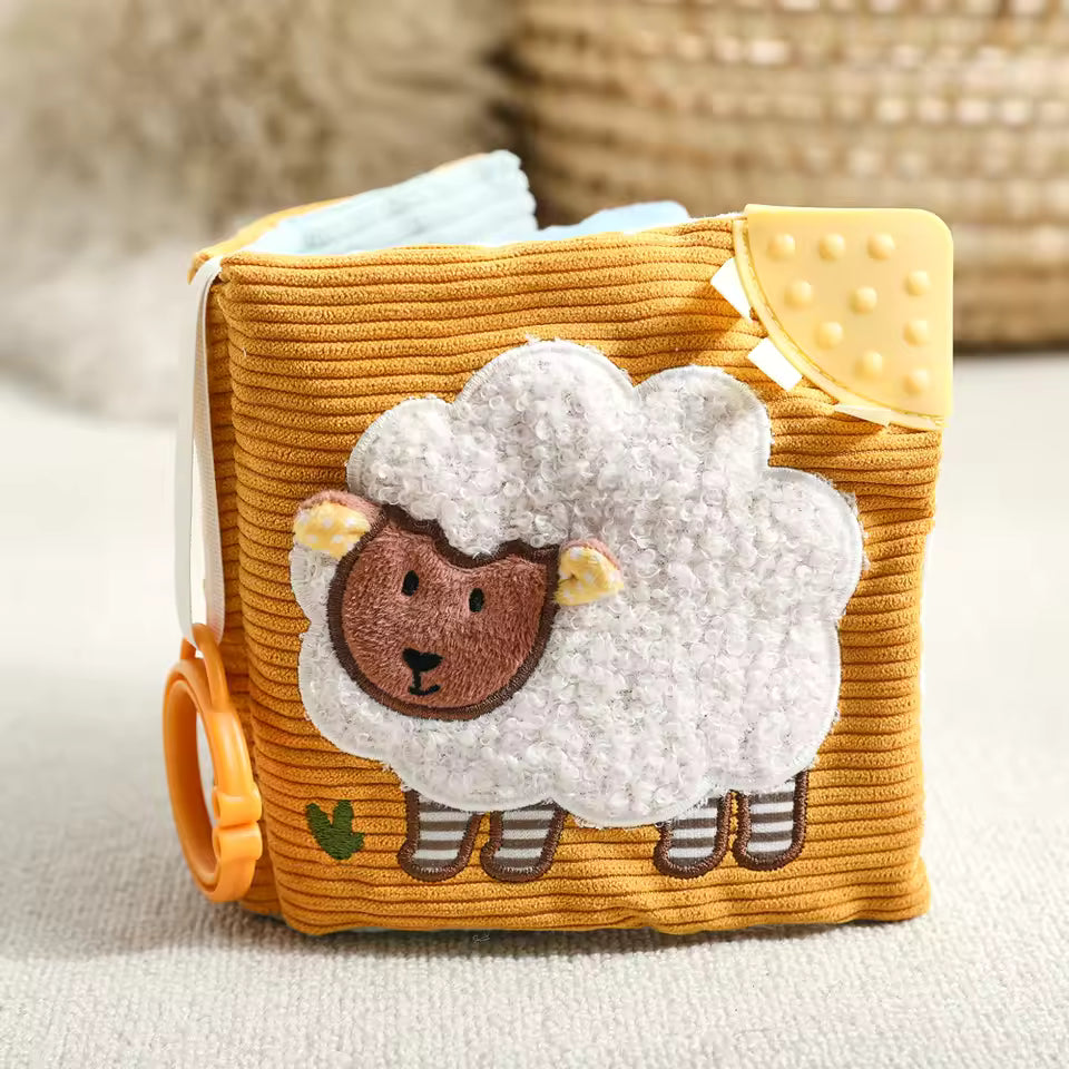 3D Montessori Sensory Cloth Book with Teether (0-36m)