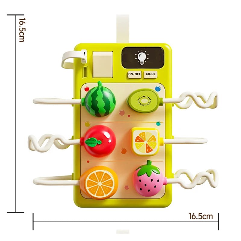 Montessori Sensory Busy Board Plug Toy for Fine Motor Skills