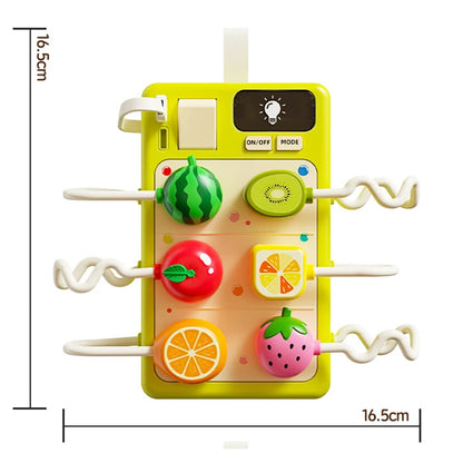 Montessori Sensory Busy Board Plug Toy for Fine Motor Skills