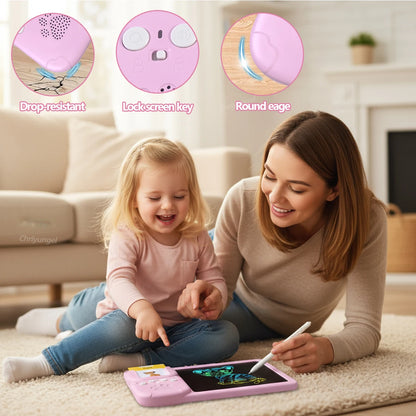 Montessori 2‑in‑1 Electric Talking Flash Cards & LCD Writing Tablet