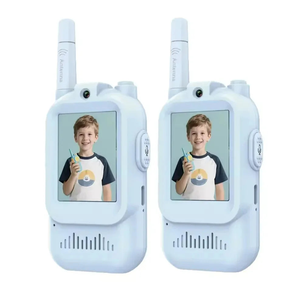 Kids’ Rechargeable Video Walkie‑Talkies 2‑Pack with Intercom