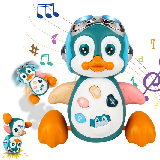 Baby Crawling Musical Penguin Toy - LittleOzKid