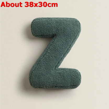 Letters Plush Throw Pillow – Soft Stuffed Kids Toy, Doll, Sofa Cushion, and Room Decor