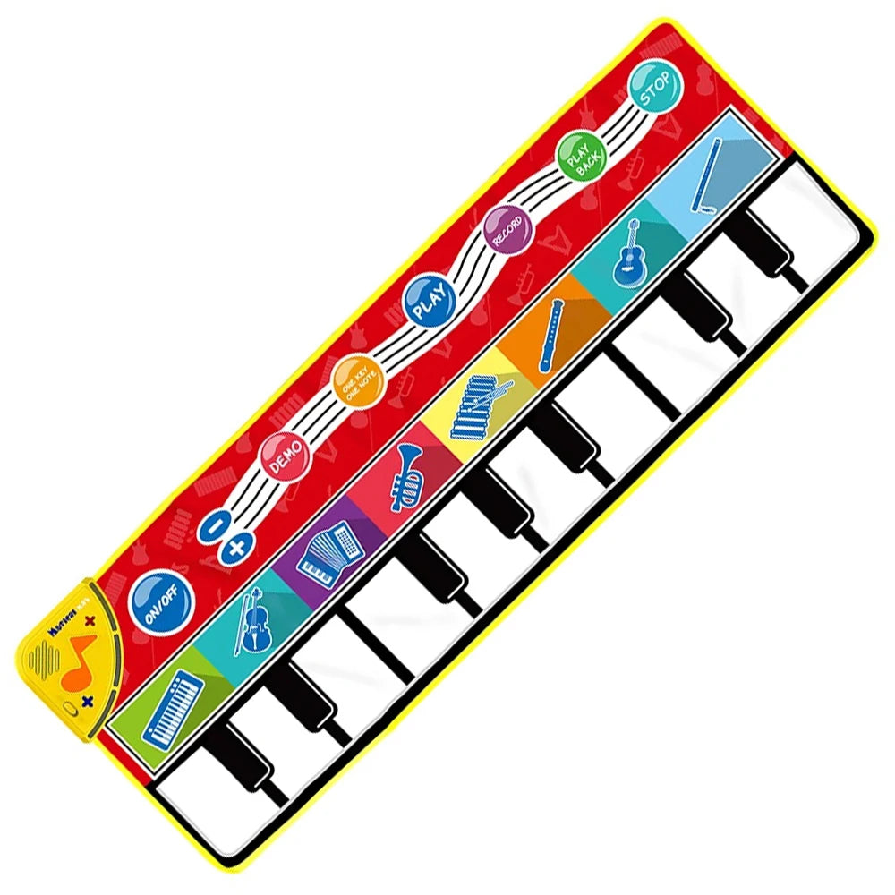 Foldable Musical Piano Mat, Keyboard Dance Mat for Kids & Toddlers