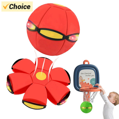 UFO Stomp Rocket Launcher & Flying Saucer Hop Ball – Outdoor Kids Toy
