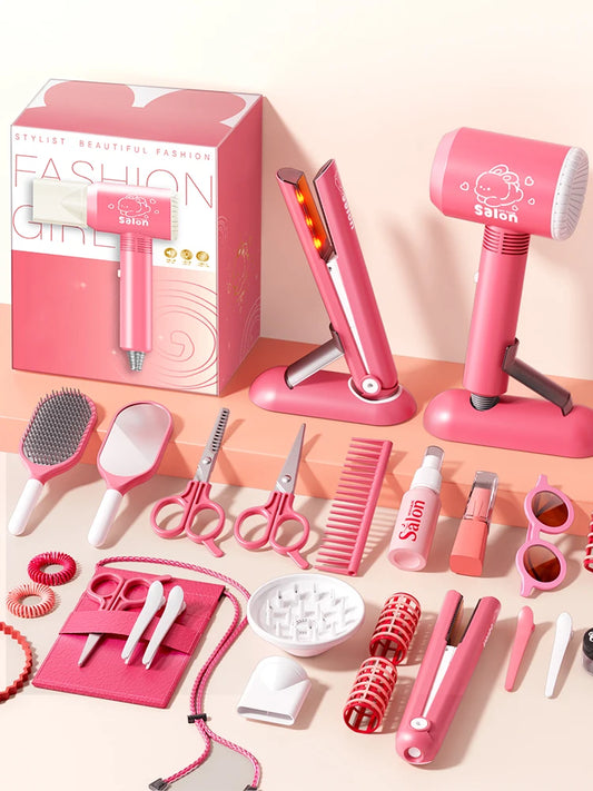 Educational Haircut Kit Pretend Play Game Toys Gift, Role Play Makeup Set