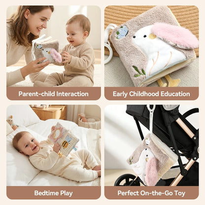 3D Montessori Sensory Cloth Book with Teether (0-36m)