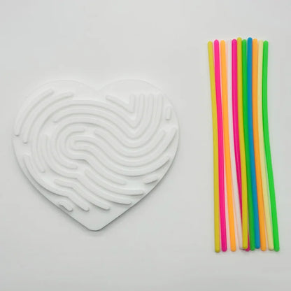 Children's puzzle silicone sensory activity board
