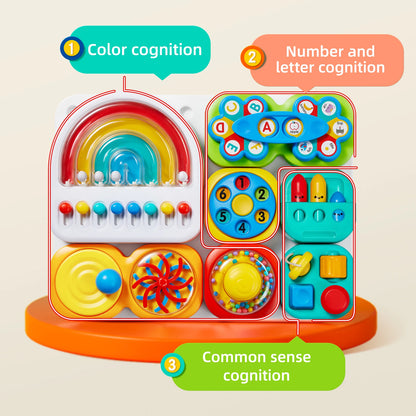 Sensory Baby Activity Board for Fine Motor Skills & Hands-On Play
