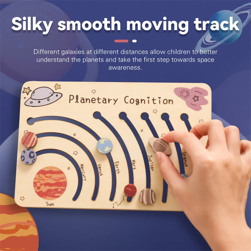 Wooden Solar System Puzzle, Planets, Space Educational Toys - LittleOzKid