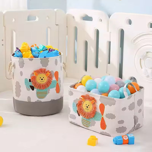 Foldable Large Kids Toys Storage, Laundry Basket, Toy Organiser