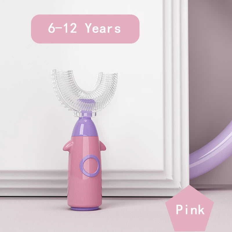 U-shaped Silicone Toothbrush for Children 1-12 Years