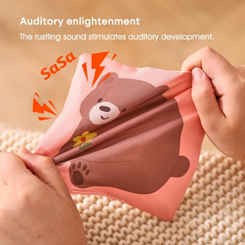Magic Cotton Animal Tissue Box, Busy Board Baby Educational Activity Sensory Toy - LittleOzKid