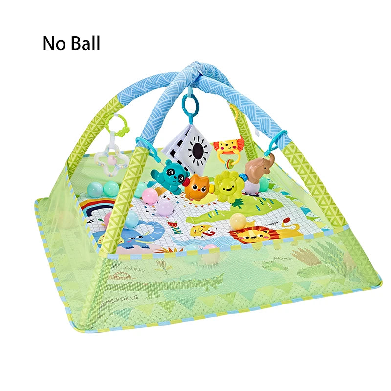 Baby Fitness Play Gym – Soft Crawling Mat & Activity Rack for Newborns and Toddlers