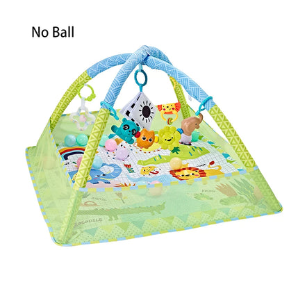 Baby Fitness Play Gym – Soft Crawling Mat & Activity Rack for Newborns and Toddlers