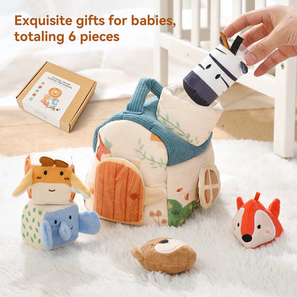 Baby Montessori Farm Animals Music Sensory Box – Finger Precision & Touch Development