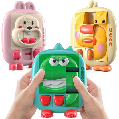 3D Sliding Puzzle Animal Game, Travel Toy