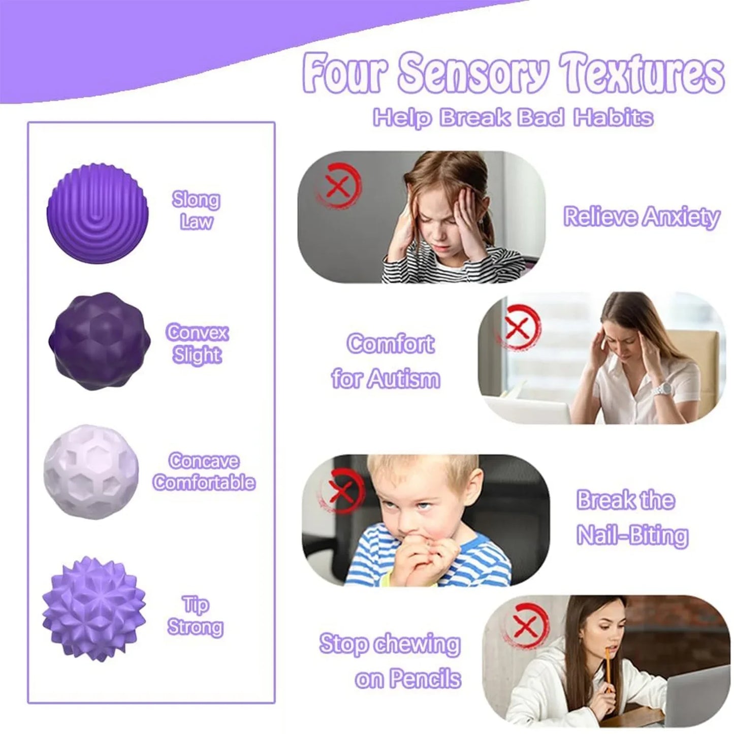 Silicone Magnetic Sensory Balls, Stress Relief Sensory Toy for Adult and Kids