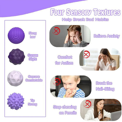 Silicone Magnetic Sensory Balls, Stress Relief Sensory Toy for Adult and Kids