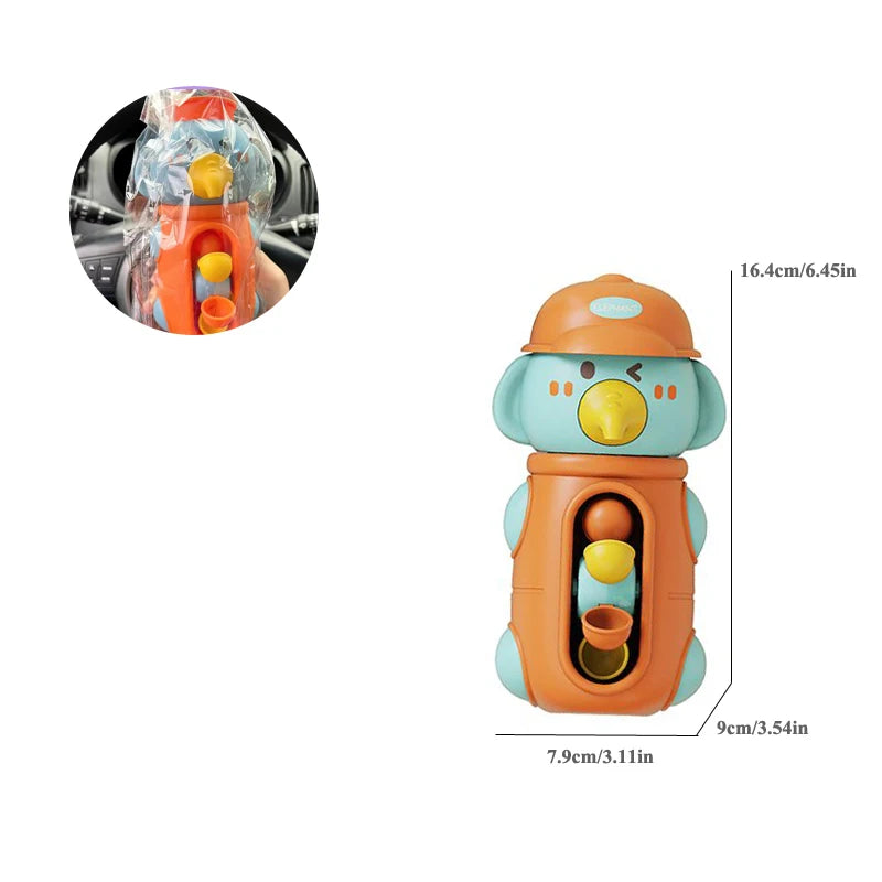 Cute Duck/Elephant Baby Shower Bath Toy, Water Play Spinner with Suction Cup Water wheel Games for Bath time