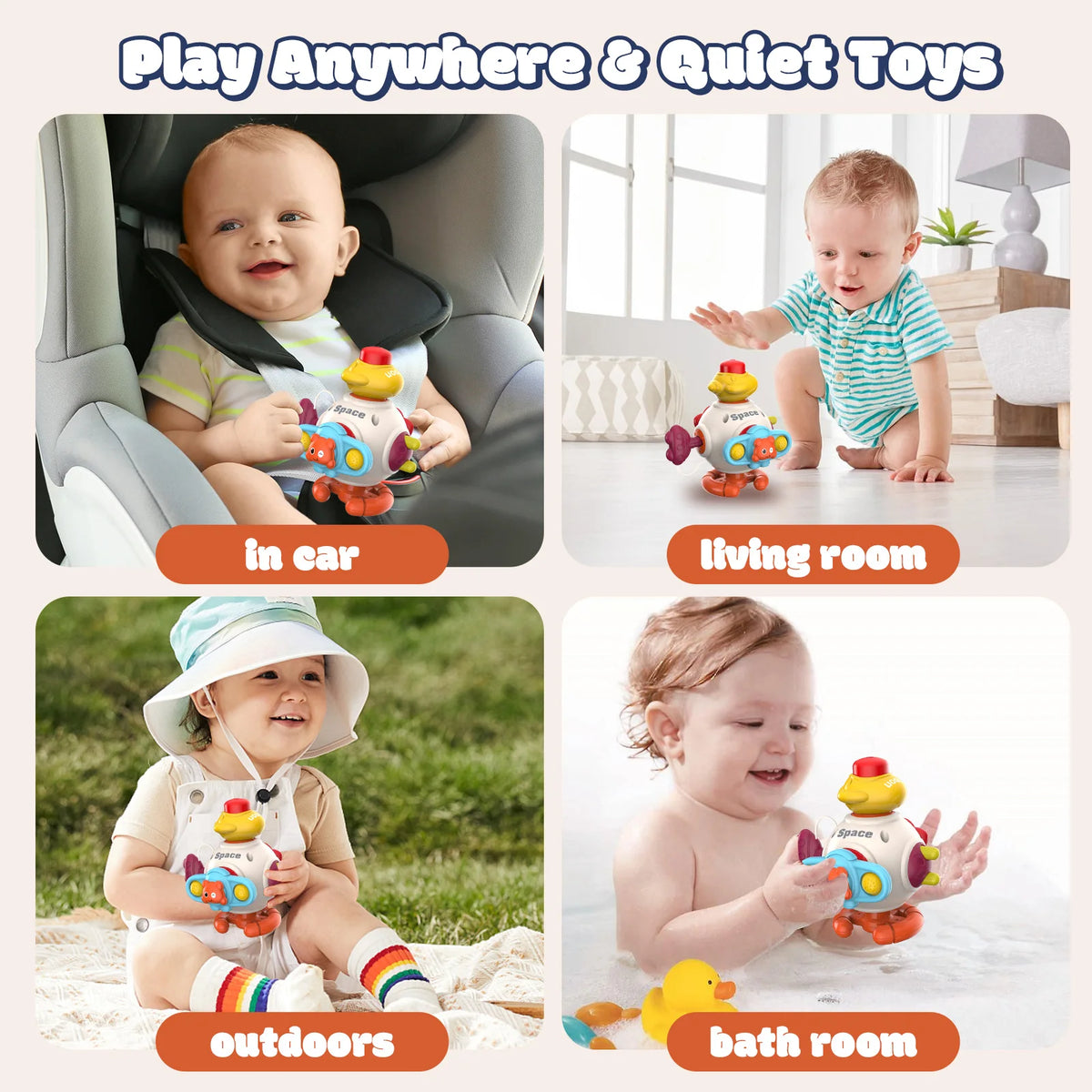 8 in 1 Baby Montessori Educational Busy Cube, Hands On Motor Skills & Learning Toy