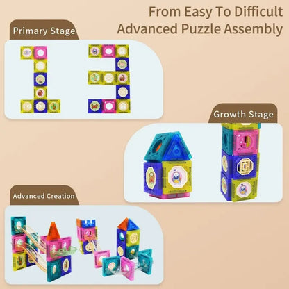 Magnetic Building Blocks, Tiles - LittleOzKid