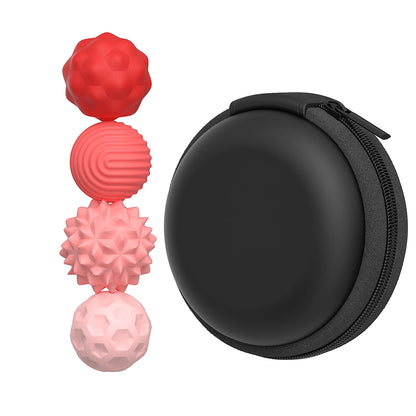4 Pcs Silicone Magnetic Sensory Balls, Stress Relief Sensory Toy for Adult and Kids