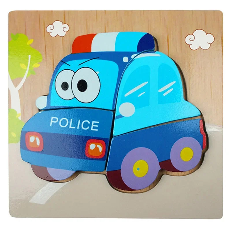 Toddlers 3D Wooden Animal Jigsaw Puzzle (Get 6 for $59)