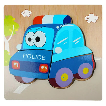 Toddlers 3D Wooden Animal Jigsaw Puzzle (Get 6 for $59)