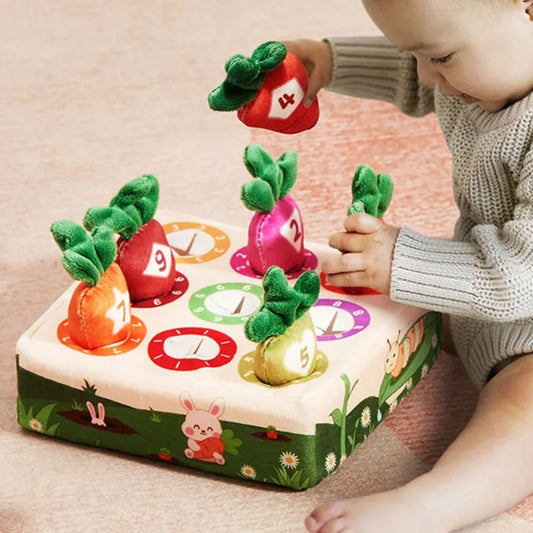 Sensory Soft Activity, Color and Number Training Pulling Game, Cloth Toy for Babies - LittleOzKid