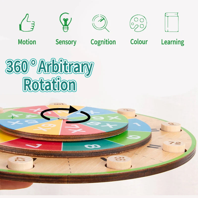 Montessori Math Multiplication Wooden Board Toy for Kids